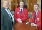IFA President Mark McNees (right) and 1st vice-president Bill Halleran (center) met with Rep. Worthan at the Capitol on EMS Day in February to discuss legislation.