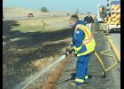 Crooks Fire Department extinguished a small grass fire on I-29 near mile marker 90. The fire was caused by a malfunctioning braking system on a passing vehicle. Submitted by Lynn DeYoung.	