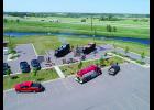 One of the vendors at 2017 South Dakota Fire School in Mitchell was Aerial Horizons Commercial Drone Systems of Sioux Falls, which provided this aerial view of training in the burn trailers at fire school.