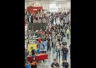 A view of the vendor area after Fire School classes were released Friday afternoon. Photo by Taylor Anderson.