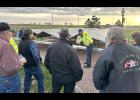 Electrician Rodney Weber discussed the complications of fires involving solar panels. 