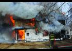 Training fire at Gilmore City, Iowa.