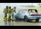 Firefighters train at Hays/Ellis County Fire School held in August. 