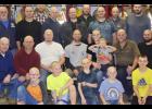 Showing support for Kym Weiss were, front from left, Brody Courter, Hudson Koellner, Kris Burke, Porter Kelley, Ashton Robinson, middle from left, Brad Wheeler, Corkey Waide, Skip Kelley, Kelsey Weiss, Kym Weiss, Braxtyn Weiss, James Shrout, Dan Robinson, back from left, Earl Loop, Josh Moreno, Geoff Beemer, Aaron Greene, Faye Hiykel, Todd Courter, Josh Burke, John Vogt and Greg Koellner. Not pictured: Rick Elliott, Greg Dannatt, Bill Whitlow, Kyson Vogt, Steven Pflum, Kody Weiss and Rick J
