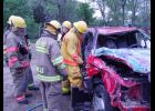 Mullen Fire Department hosted an extrication class with T.J. Williams as the instructor. Hyannis and Thedford Fire Departments also participated, as did EMS members. See more photos inside. Photo submitted by Kelly Garcia.