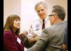 Senator Lydia Braasch; Tom Hamernik, Clarkson FD; Mike Dwyer, Arlington FD. Photo by Taylor Anderson.