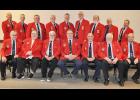 Past Presidents of the Iowa Firefighters Association pictured at the April 1 Mid-Year meeting.