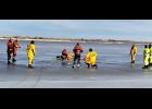 Ice rescue training, Plainview, KS
