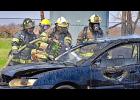 The Quad County Firefighters Association held their annual fire school on April 12 at the Hazardous Materials Training Center in Waterloo. Photo by Larry Klodt.