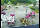 Keota Fire was paged out at 6:28 a.m. on July 4 to Keota High School for reports of smoke coming from the roof and back doors. Sigourney responded from an auto-aid agreement. While the fire was put out quickly, there was extensive smoke and water damage. The investigation found fireworks remnants on the roof of the school. Current estimates for repairs are in the hundreds of thousands of dollars.