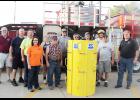 Training came next after the York Fire Department won an aluminum grain rescue tube from Nationwide. Value of the tube and this hands-on training is $8,000. (Courtesy photo)